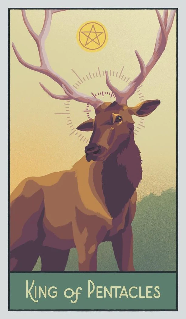 King of Pentacles - The Pacific Northwest Tarot - Brendan Marnell