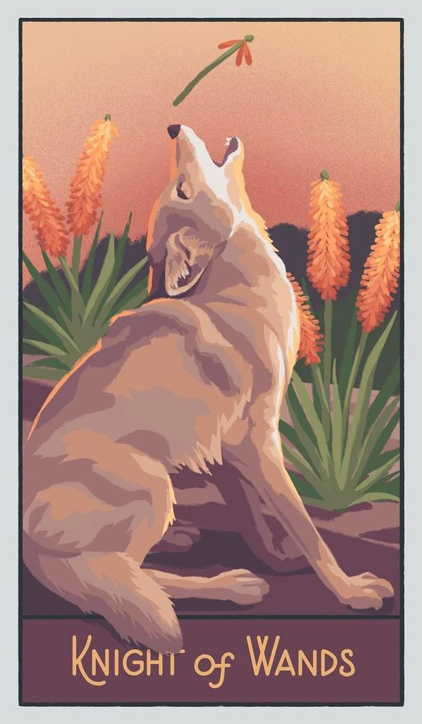 Knight of Wands - The Pacific Northwest Tarot - Brendan Marnell