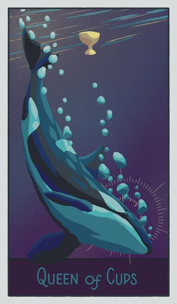 Queen of Cups - The Pacific Northwest Tarot - Brendan Marnell