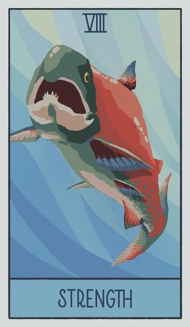 Strength - The Pacific Northwest Tarot - Brendan Marnell