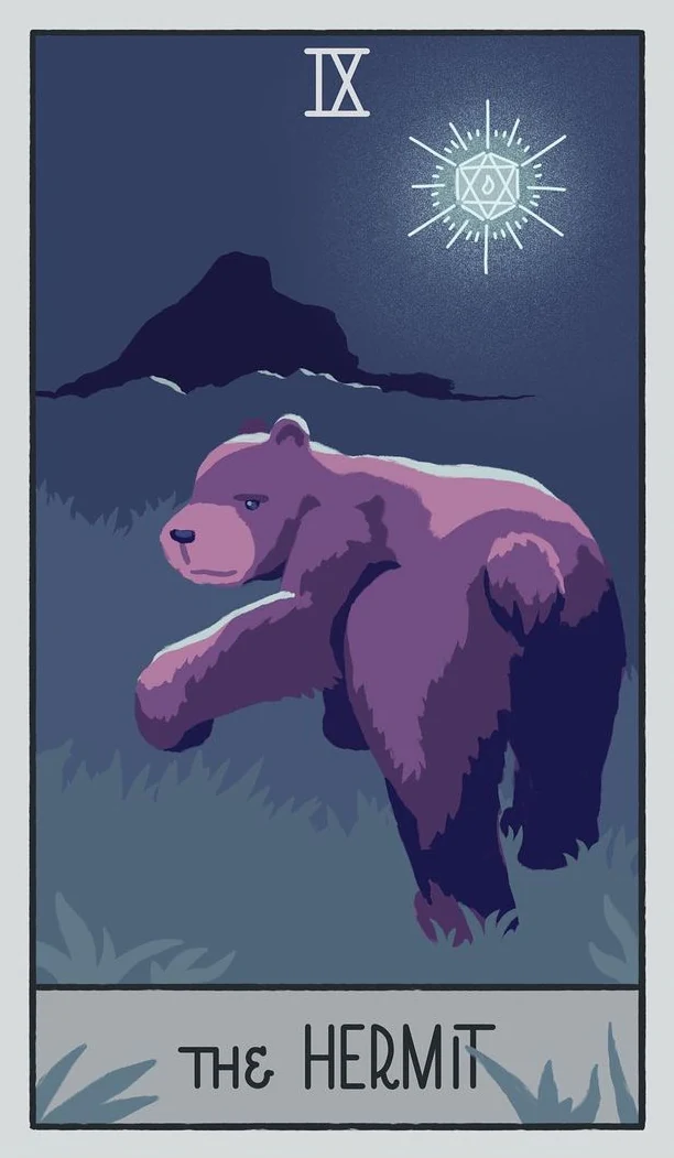 The Hermit - The Pacific Northwest Tarot - Brendan Marnell