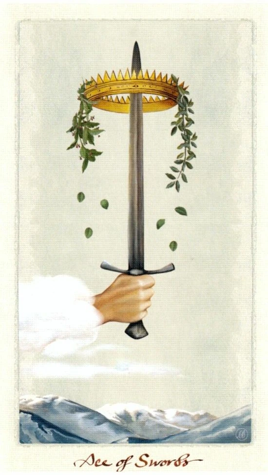 Ace of Swords — Pagan Otherworlds Tarot by Linnea Gits