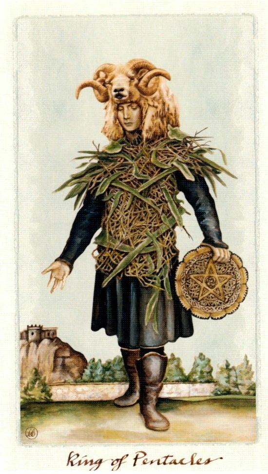 King of Pentacles - Pagan Otherworlds Tarot - Linnea Gits