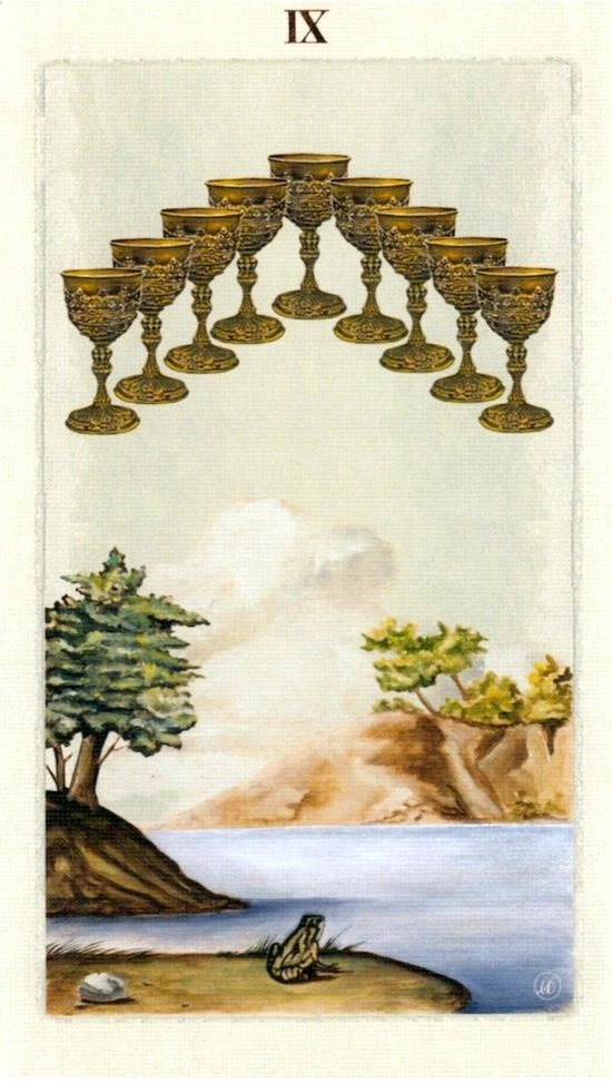 Nine of Cups - Pagan Otherworlds Tarot - Linnea Gits