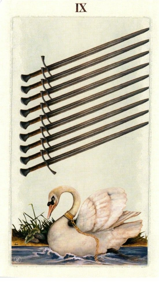 Nine of Swords - Pagan Otherworlds Tarot - Linnea Gits