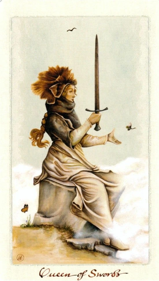 Queen of Swords - Pagan Otherworlds Tarot - Linnea Gits
