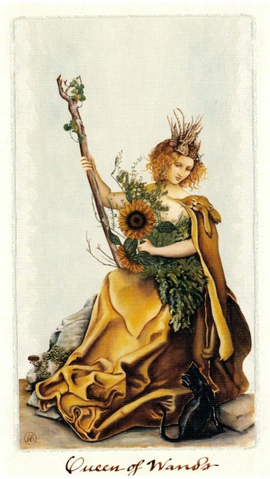 Queen of Wands - Pagan Otherworlds Tarot - Linnea Gits
