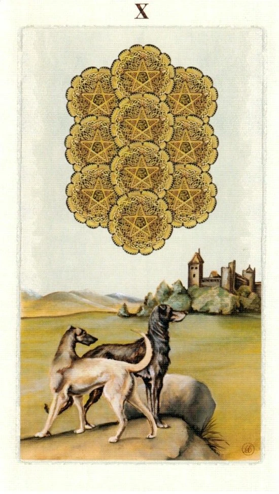 Ten of Pentacles - Pagan Otherworlds Tarot - Linnea Gits
