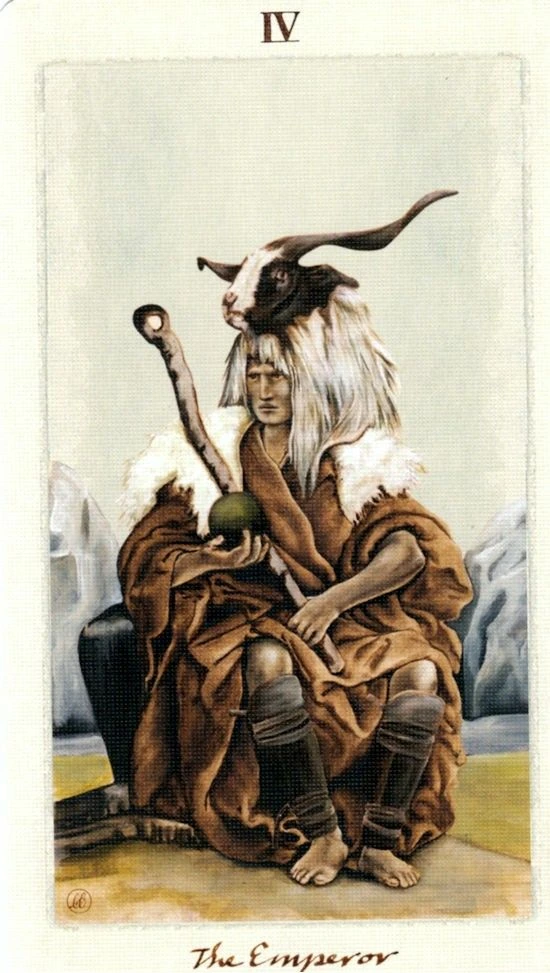 The Emperor - Pagan Otherworlds Tarot - Linnea Gits