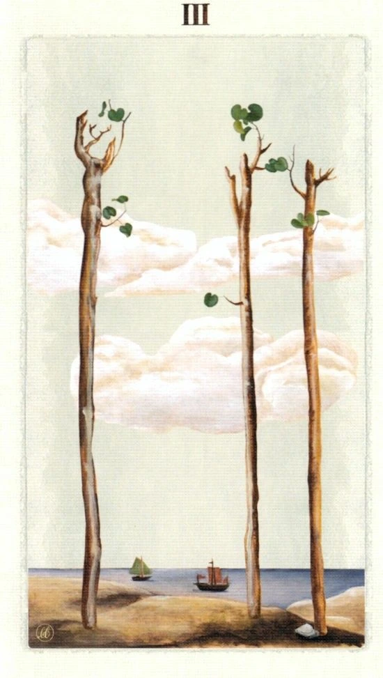 Three of Wands - Pagan Otherworlds Tarot - Linnea Gits