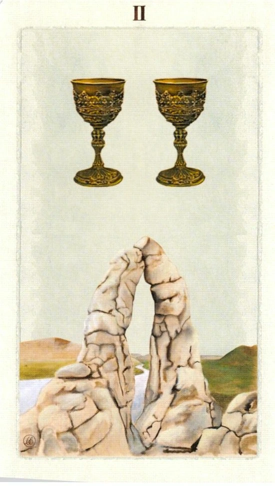 Two of Cups - Pagan Otherworlds Tarot - Linnea Gits