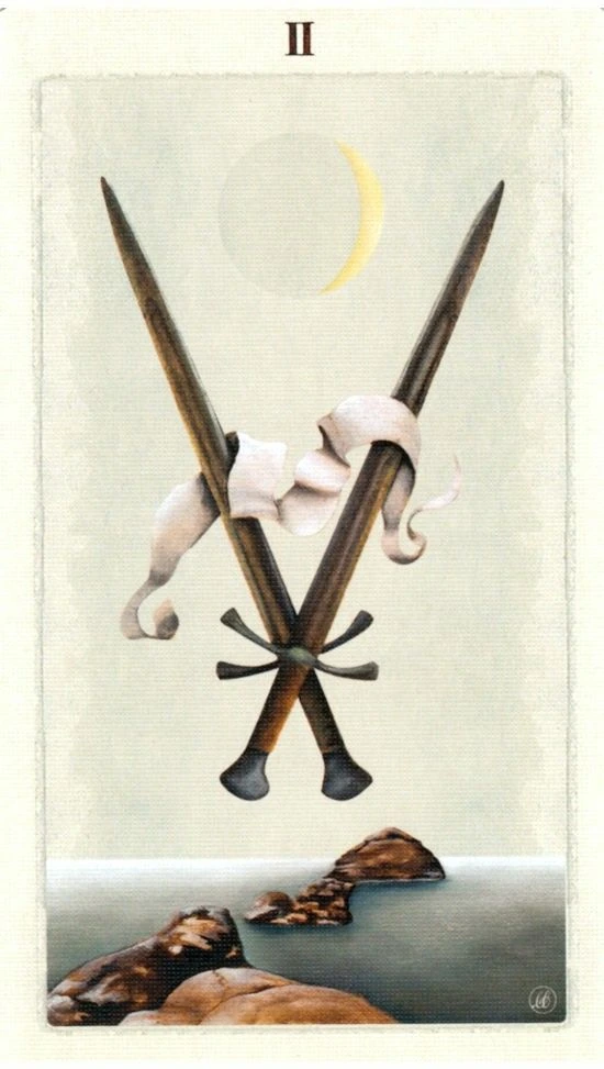 Two of Swords - Pagan Otherworlds Tarot - Linnea Gits