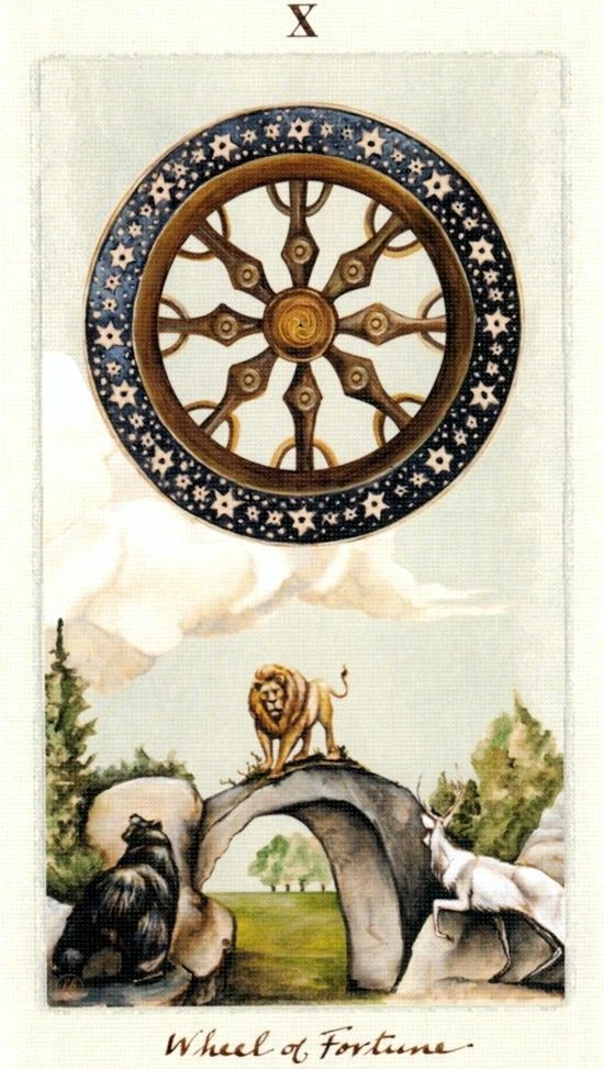 Wheel of Fortune - Pagan Otherworlds Tarot - Linnea Gits
