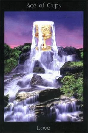 Ace of Cups card from the Pagan Ways Tarot deck