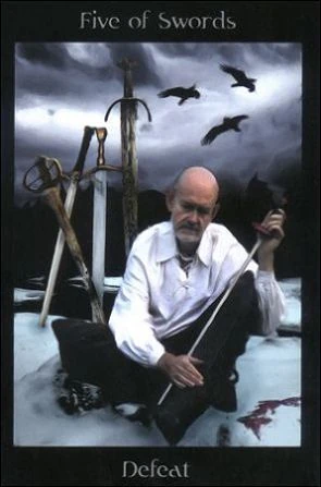 Five of Swords card from the Pagan Ways Tarot deck