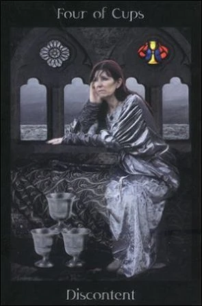 Four of Cups card from the Pagan Ways Tarot deck