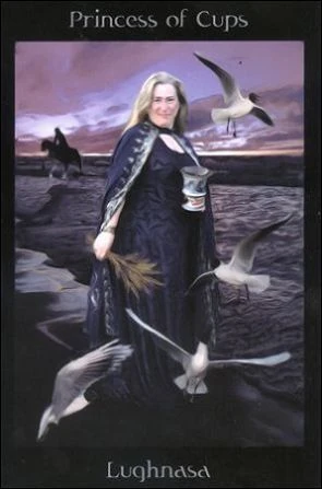 Princess of Cups card from the Pagan Ways Tarot deck