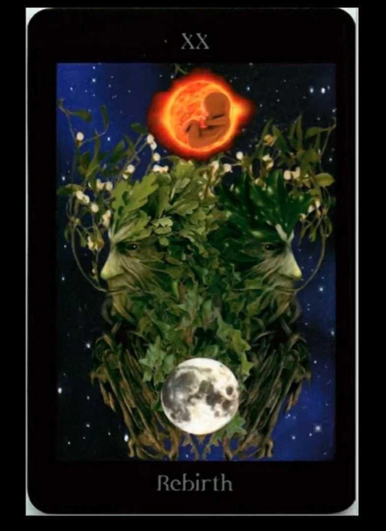 Rebirth card from the Pagan Ways Tarot deck