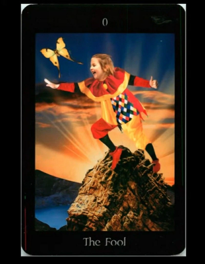 The Fool card from the Pagan Ways Tarot deck