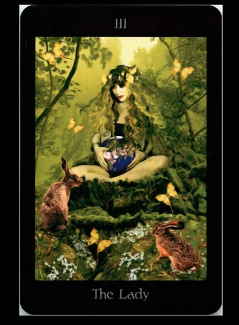 The Lady card from the Pagan Ways Tarot deck