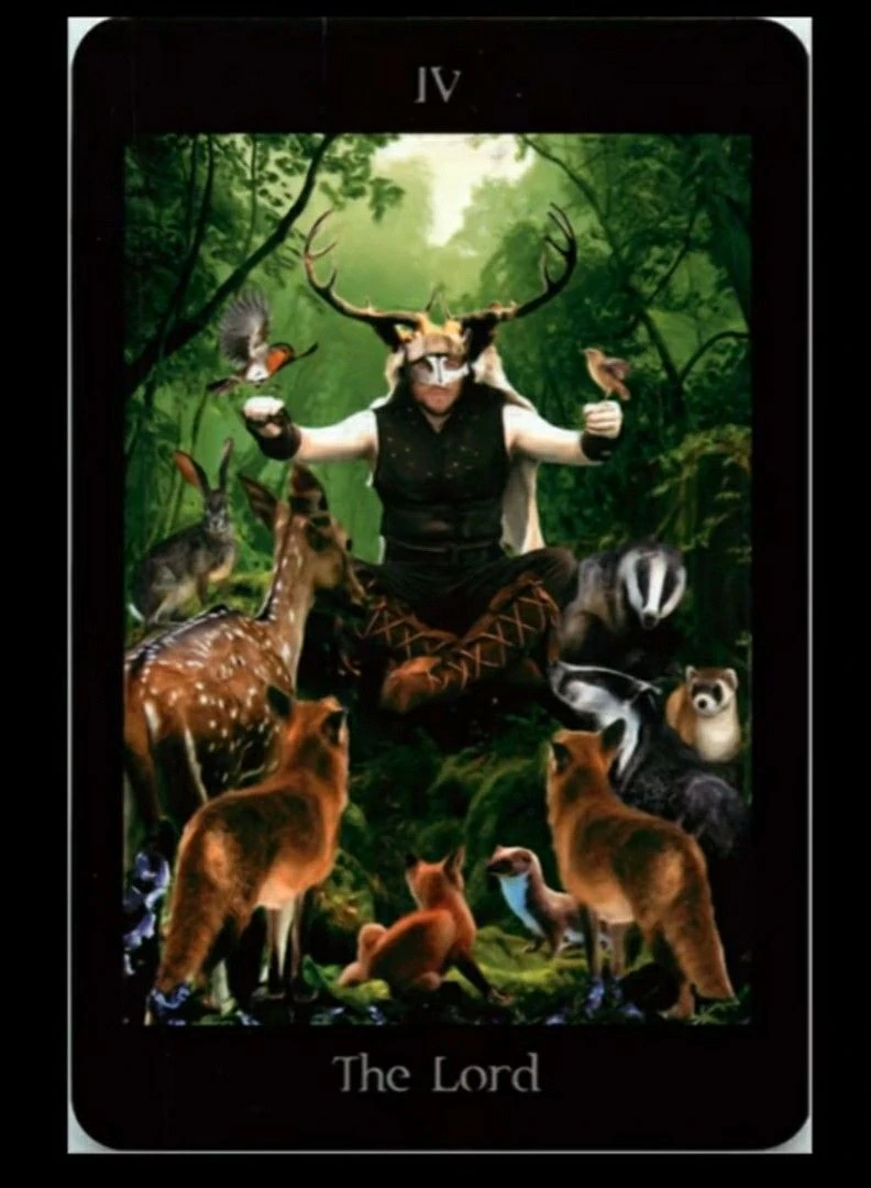 The Lord card from the Pagan Ways Tarot deck