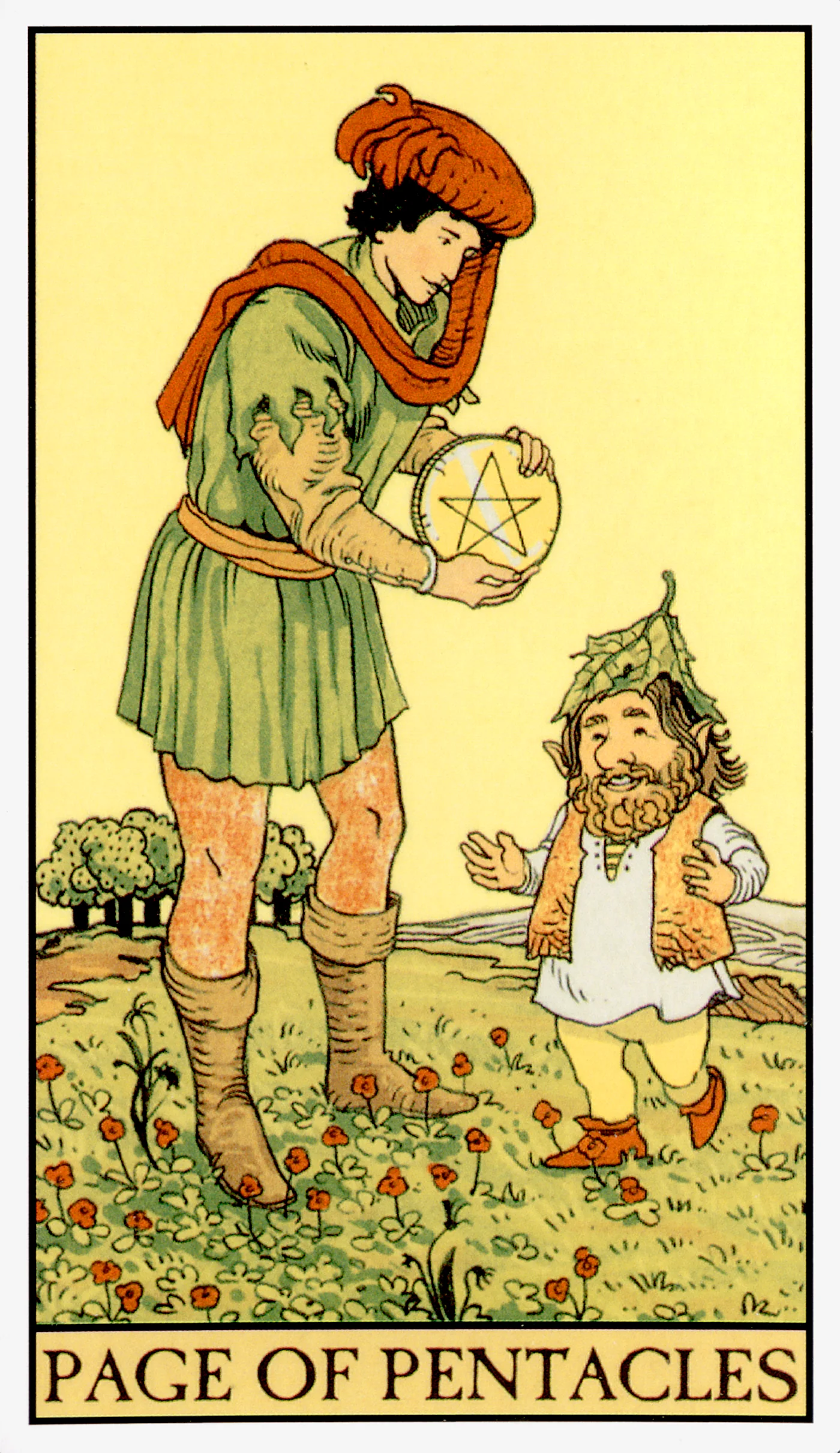 Page of Pentacles card from the After Tarot deck by Lo Scarabeo