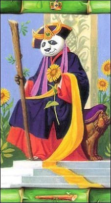King of Wands card from the Panda Tarot deck