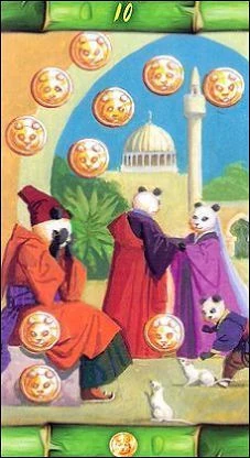 Ten of Pentacles card from the Panda Tarot deck