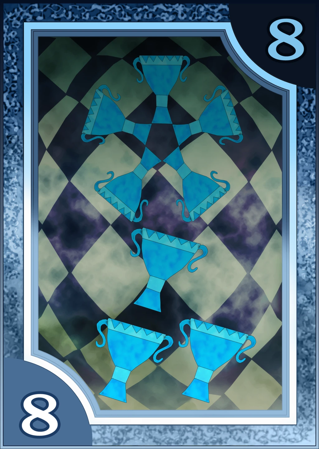 Eight of Cups - Persona 3/4 Tarot Cards - ArtisticsMeasure