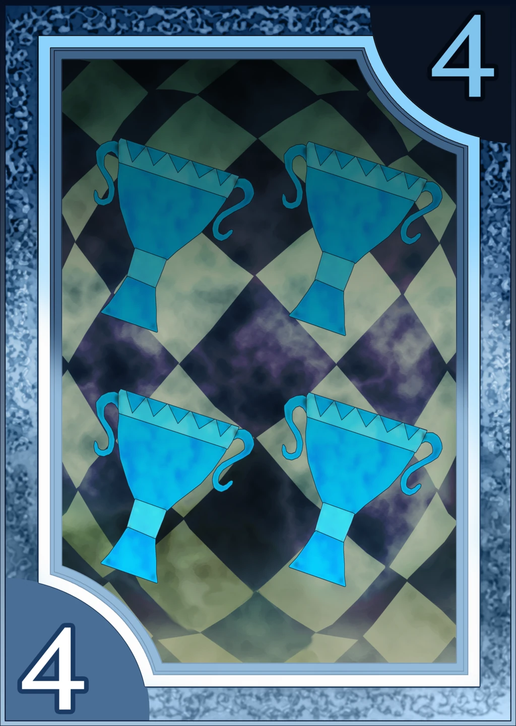 Four of Cups - Persona 3/4 Tarot Cards - ArtisticsMeasure