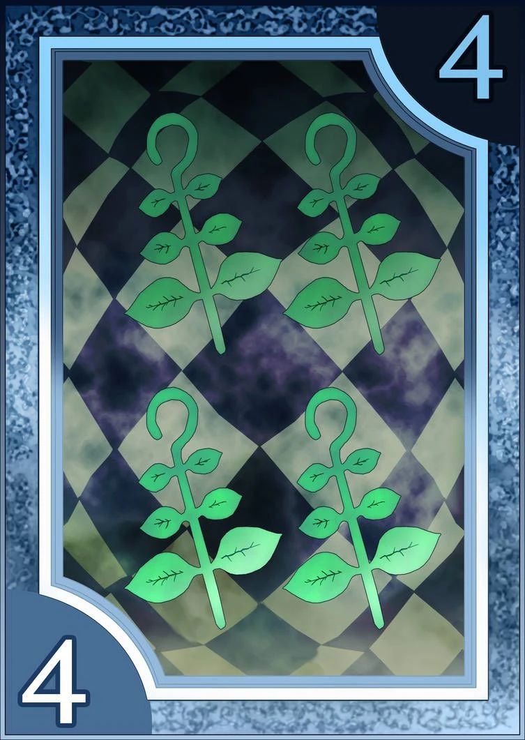 Four of Wands - Persona 3/4 Tarot Cards - ArtisticsMeasure