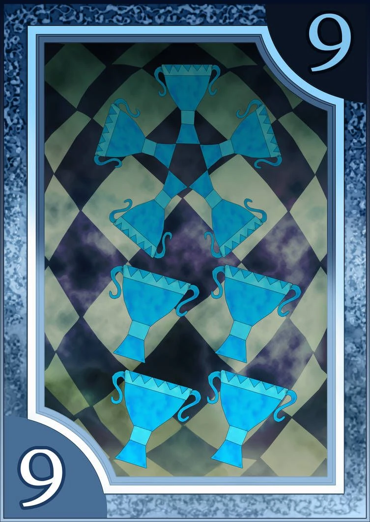 Nine of Cups - Persona 3/4 Tarot Cards - ArtisticsMeasure