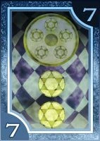 Seven of Coins - Persona 3/4 Tarot Cards - ArtisticsMeasure
