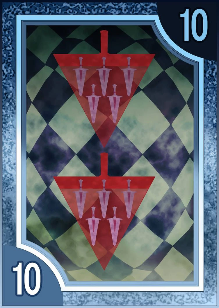 Ten of Swords - Persona 3/4 Tarot Cards - ArtisticsMeasure