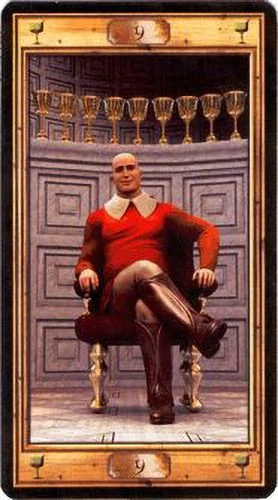 9 of Cups card from the Pictorial Key Tarot deck
