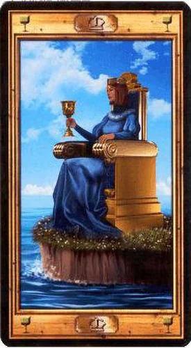 Queen of Cups card from the Pictorial Key Tarot deck