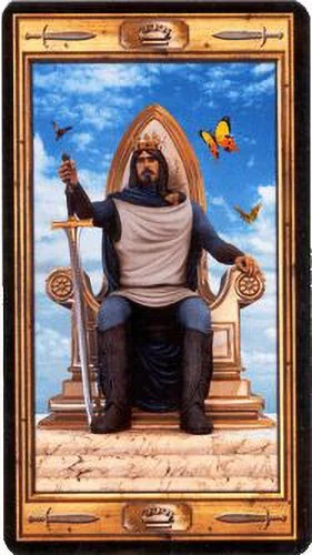 King of Swords card from the Pictorial Key Tarot deck