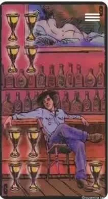 9 of Cups card from the Prairie Tarot deck