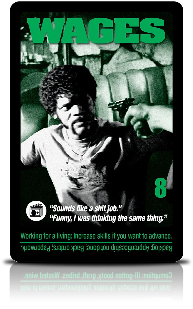 Eight of Coins - Pulp Fiction Tarot - Billy Ray Stephens