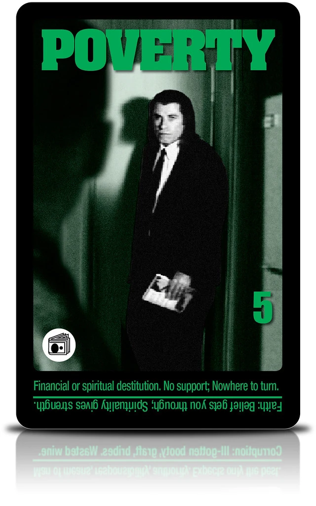 Five of Coins - Pulp Fiction Tarot - Billy Ray Stephens