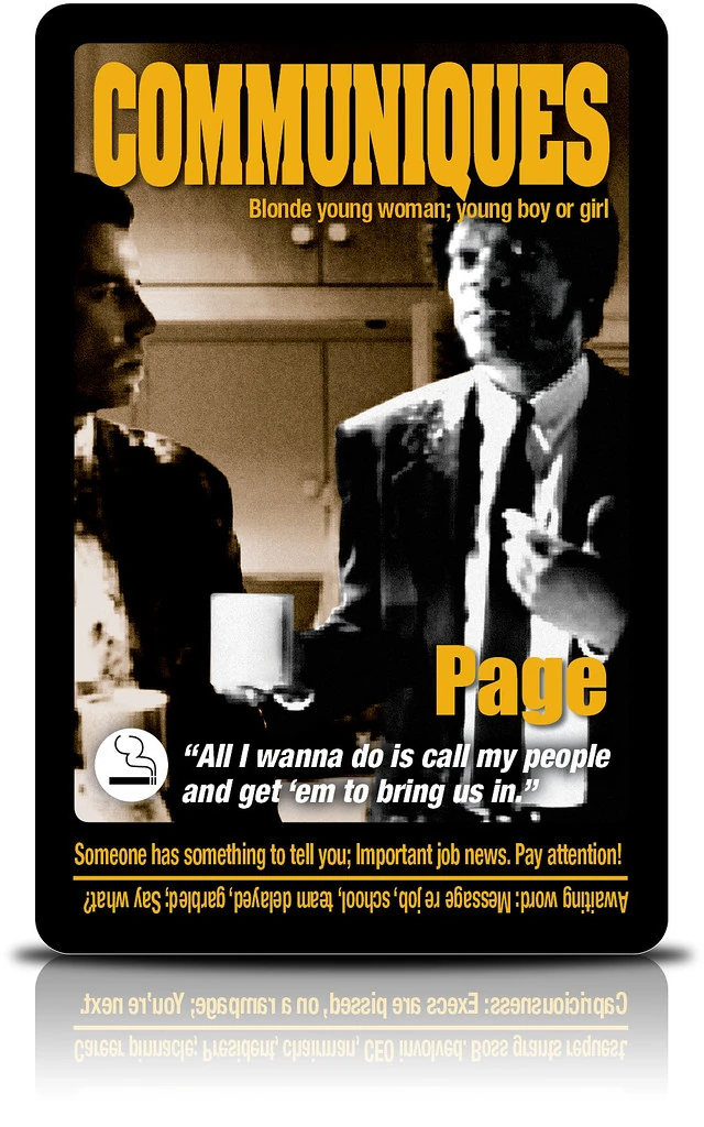 Page of Rods - Pulp Fiction Tarot - Billy Ray Stephens