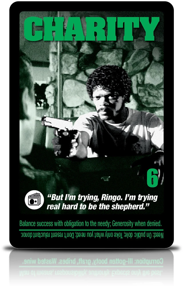 Six of Coins - Pulp Fiction Tarot - Billy Ray Stephens