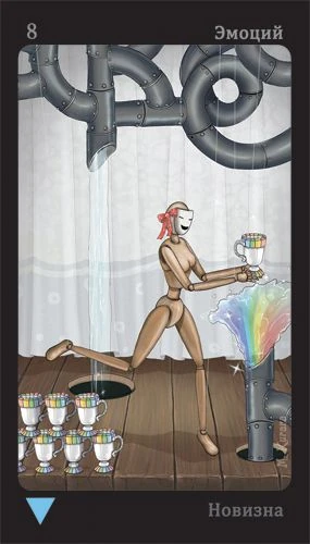 Eight of Emotions - Puppet Theatre Tarot - Maria Kurara