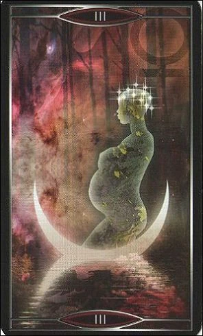 The Empress card from Quantum Tarot: Version 2.0 by Christopher Butler and Kay Stopforth