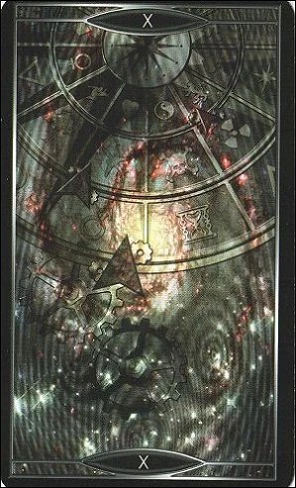 Wheel of Fortune - Quantum Tarot Version 2.0 - Tarot Deck by Kay Stopforth and Christopher Butler