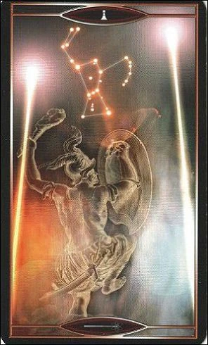 Page of Wands card from Quantum Tarot: Version 2.0 by Christopher Butler and Kay Stopforth