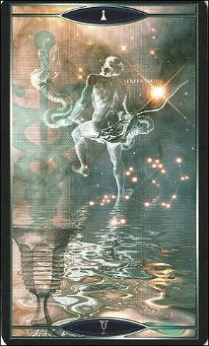 Page of Cups card from Quantum Tarot: Version 2.0 by Christopher Butler and Kay Stopforth