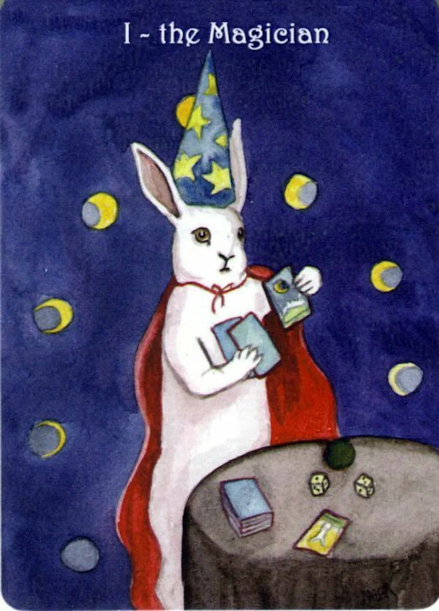 The Magician - Card from The Rabbit Tarot Deck card from the The Rabbit Tarot deck