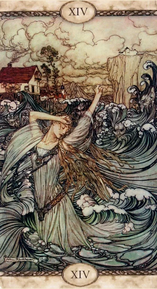 Rackham Tarot Review 9 Temperance card from Rackham Tarot