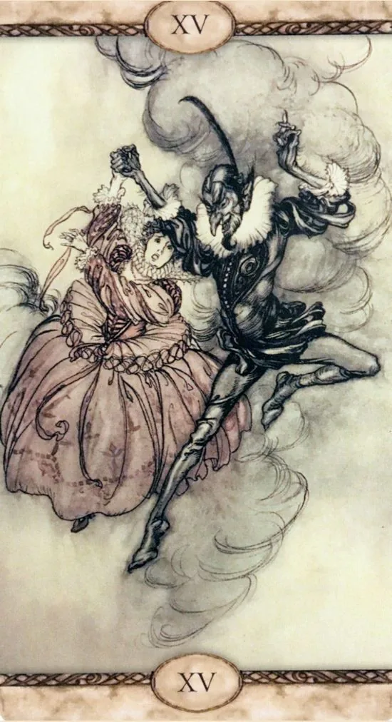 Rackham Tarot Review 10 The Devil card from Rackham Tarot